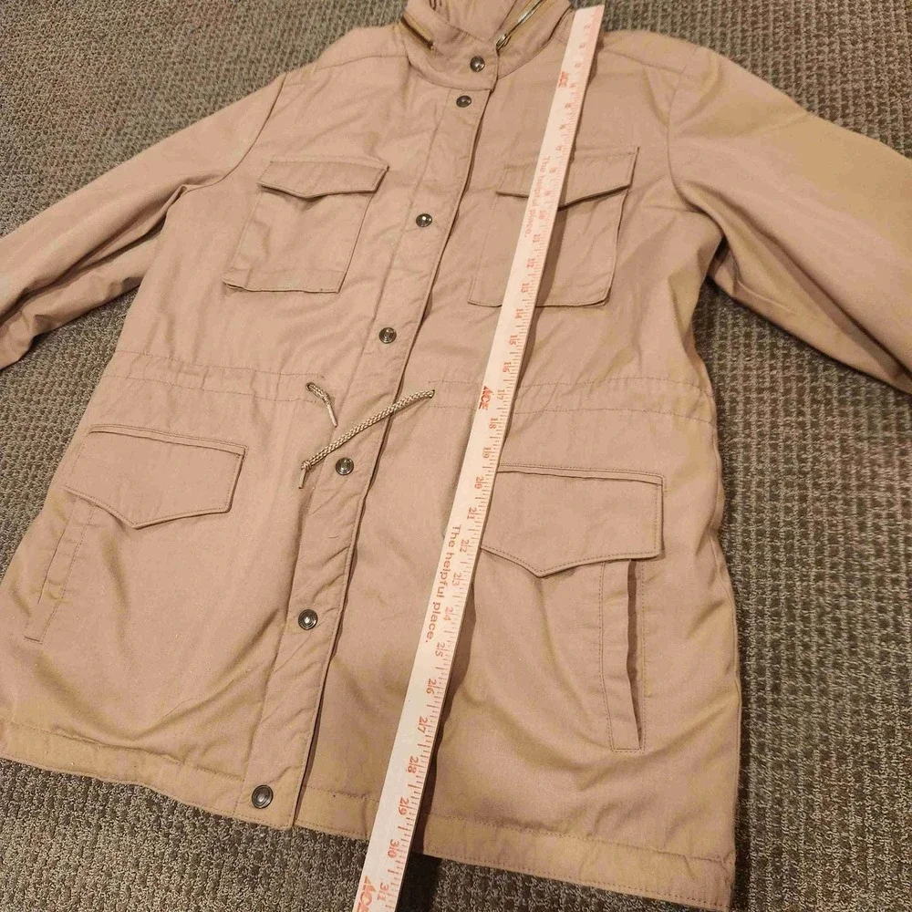 Vintage London Fog Outdoors Unlimited Field Jacket Womens 14 Reg Tan Khaki Brown